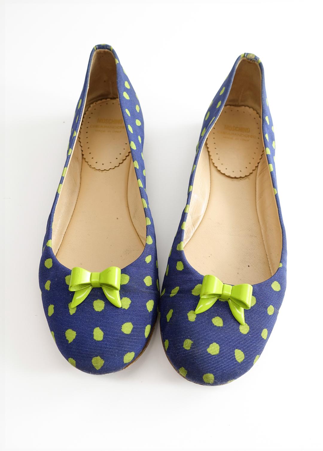 [vintage] Moschino Cheap And Chic dot flats