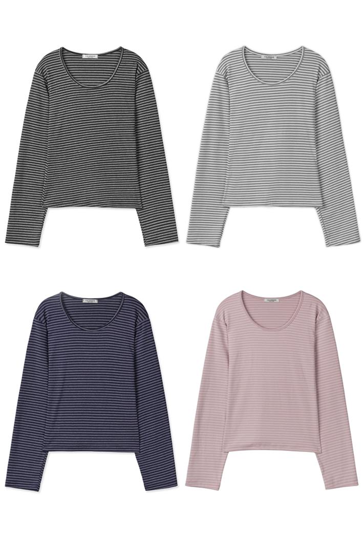 [CW] Basic Stripe Long Sleeves