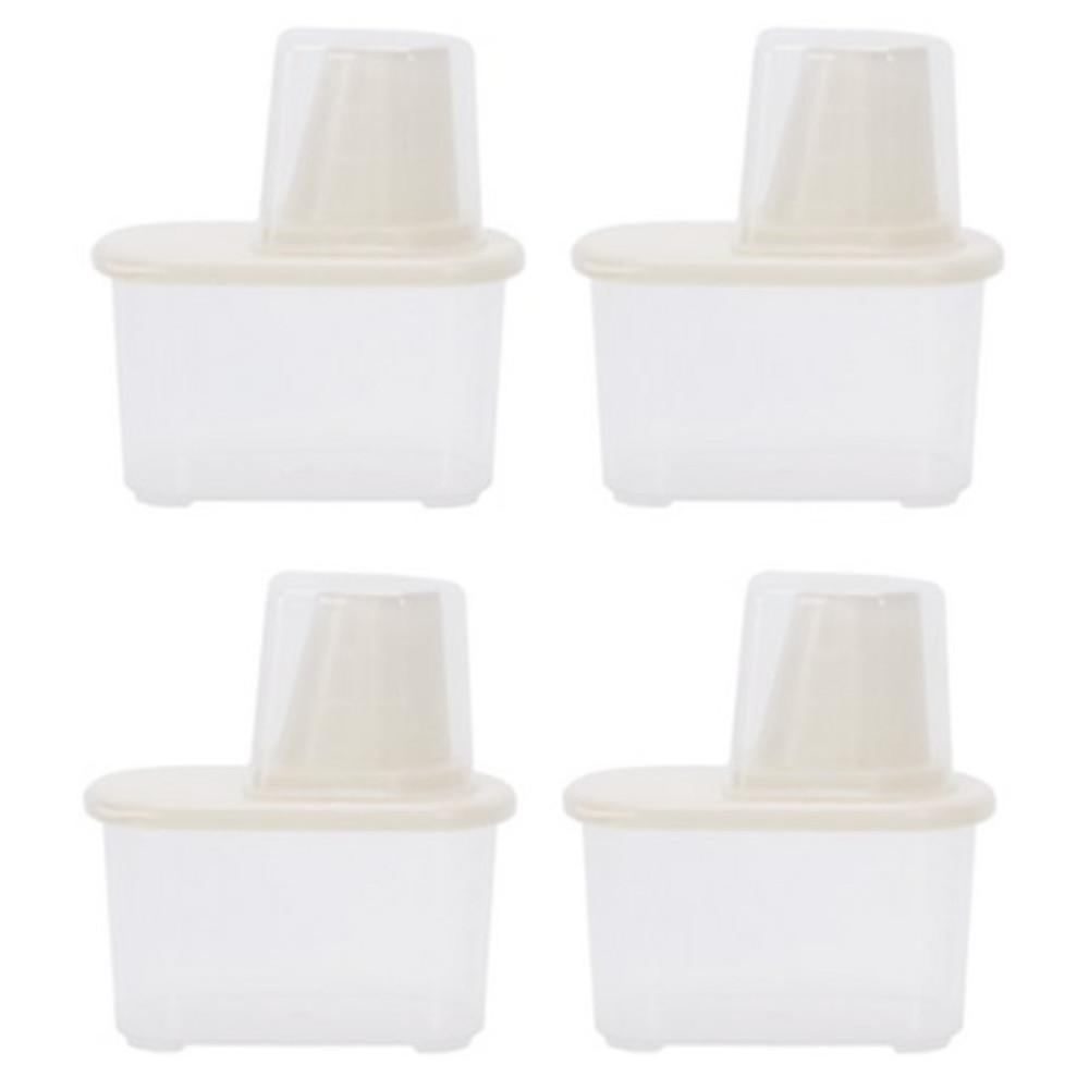 가루 세제 소분통 세탁 세제 보관통 베이킹소다 보관 용기 500ml 4개