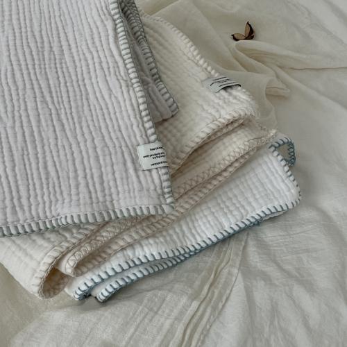 스티치를 두른 폭닥한 블랭킷 / 3colors