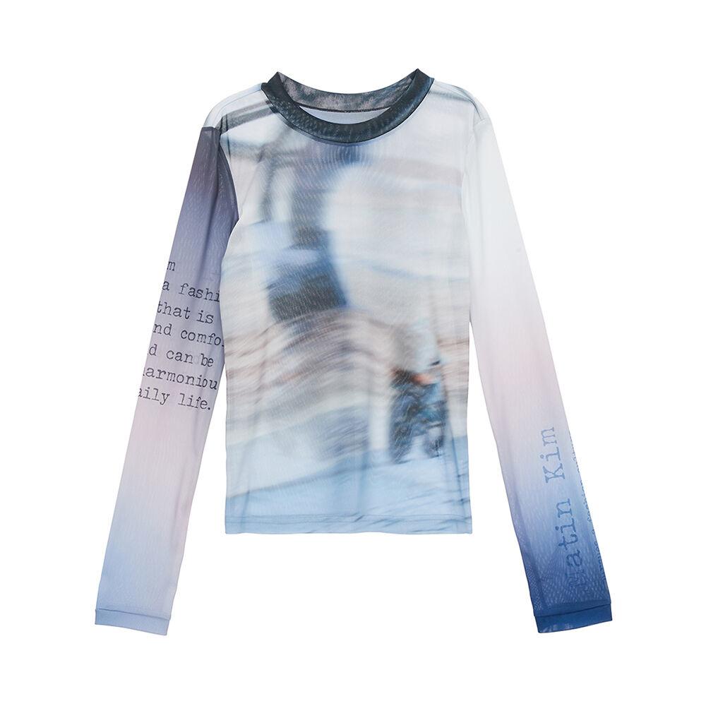 MALDIVES MESH TOP IN BLUE