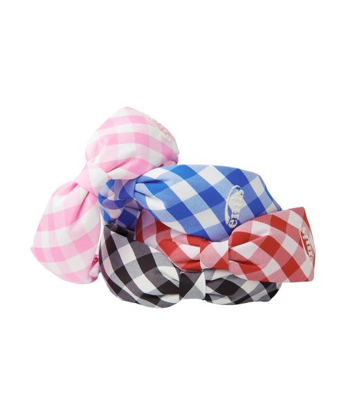 GINGHAM CHECK RIBBON HAIRBAND
