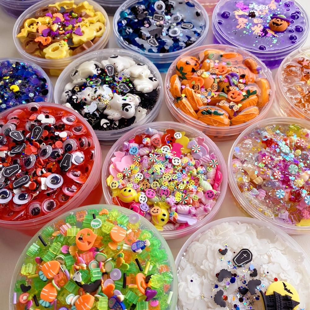 [몽글팩토리] 신제품 모음 수제 크런치 스팽글 물젤리 클리어 슬라임