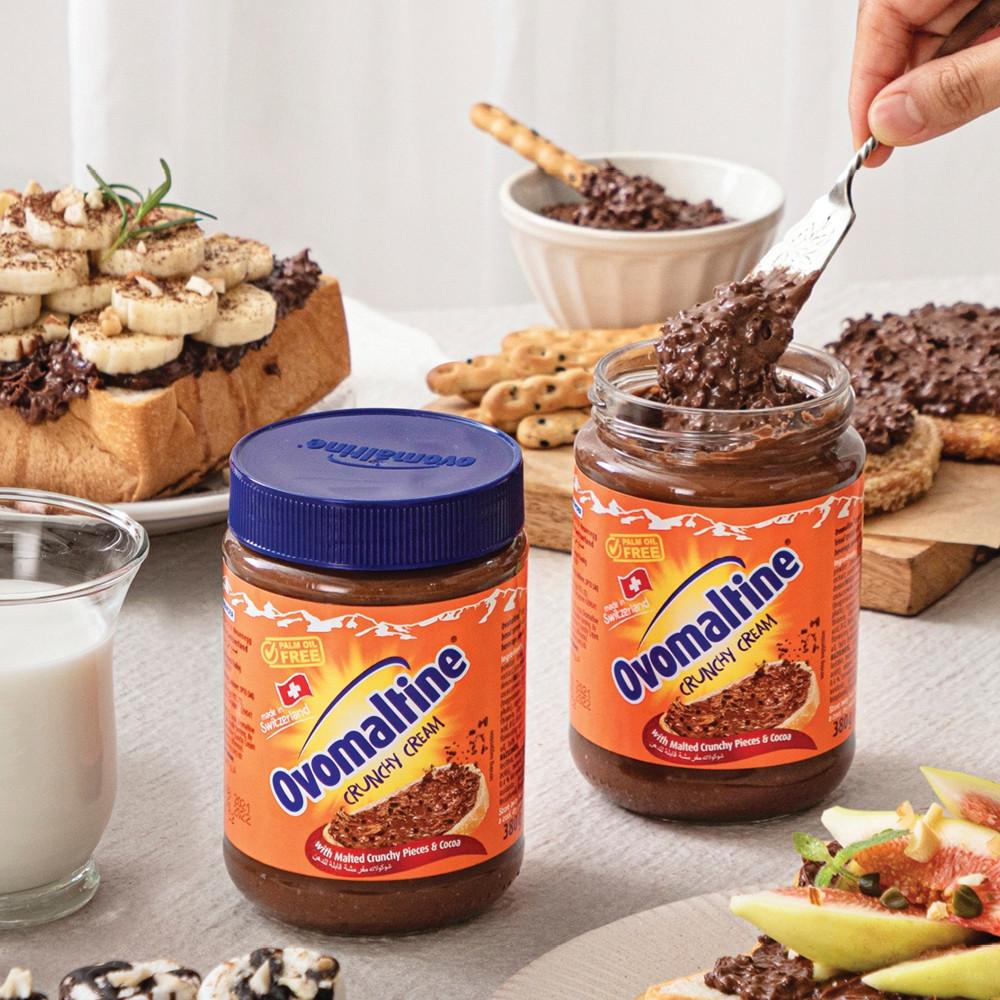 오보말틴 스위스 크런치 초코잼 팜오일 프리 초코스프레드 Ovomaltine 380g