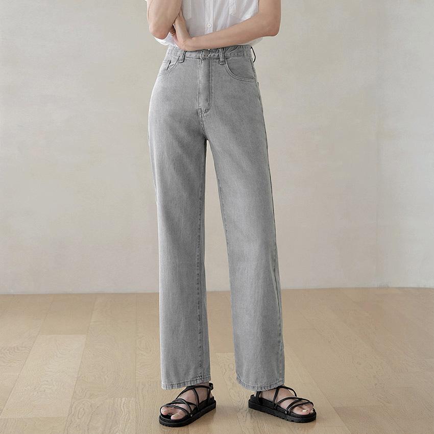 [tje0149] 하이키 쿨링 와이드 데님 팬츠