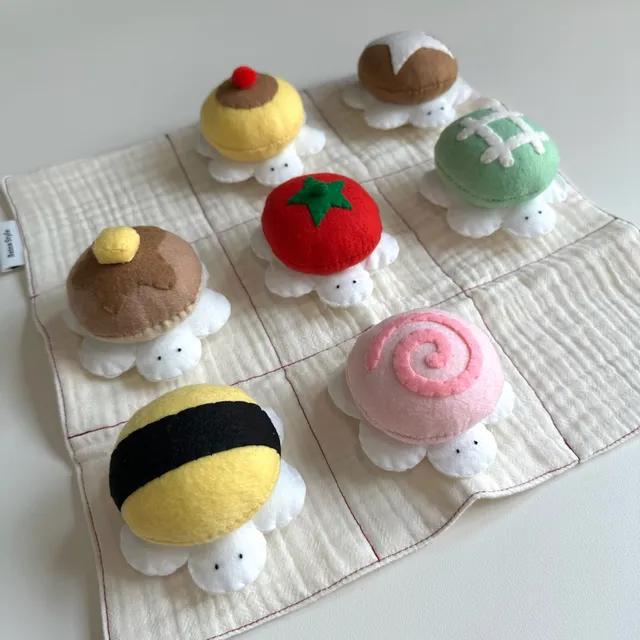 꼬북이 인형 만들기 DIY KIT [푸딩 거북이, 토마토 거북이, 표고버섯 거북이, 메론빵 거북이, 나루토마키 거북이, 핫케이크 거북이, 계란초밥 거북이 인형 바느질 DIY]