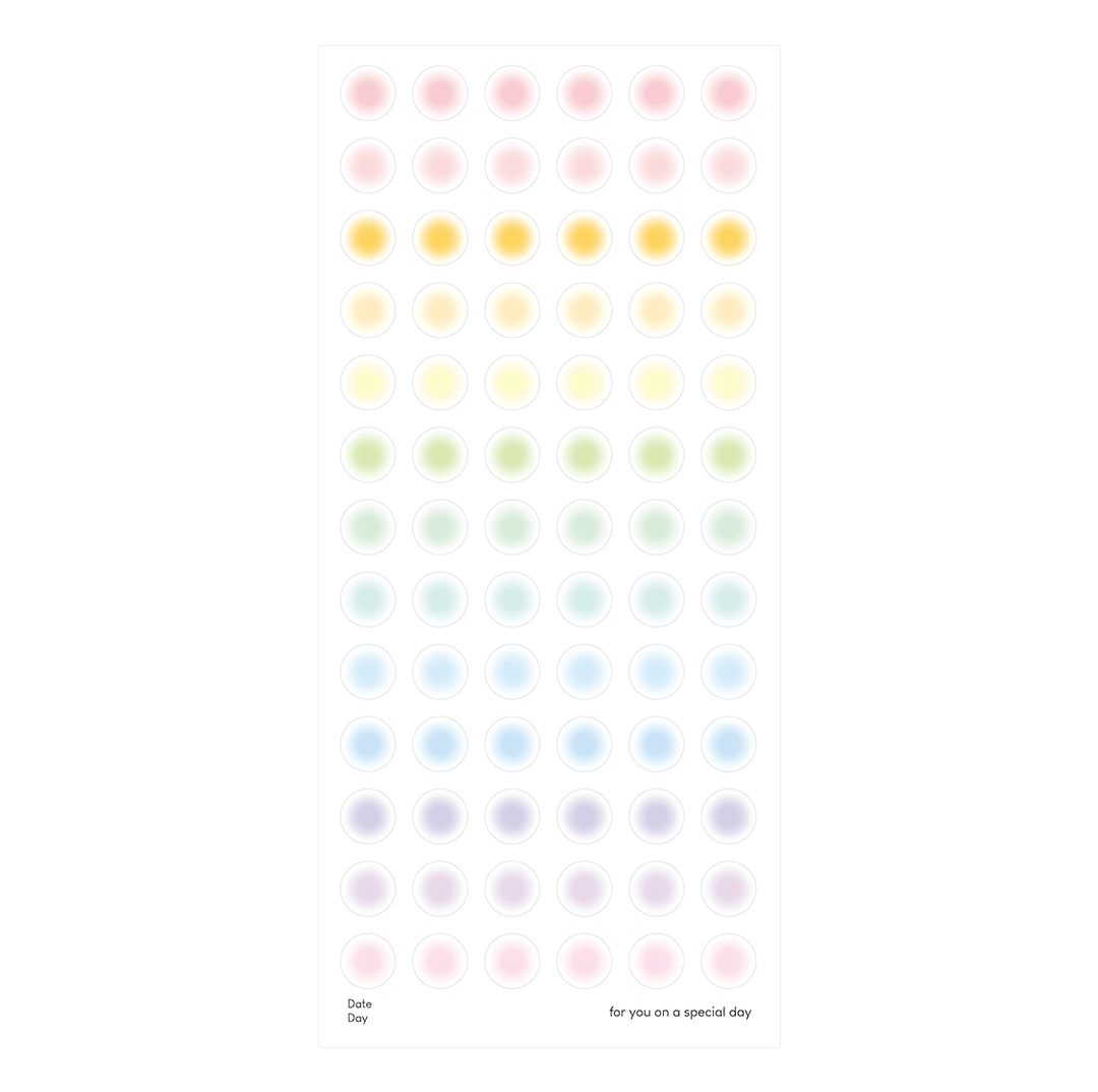 [order] Seal sticker - Blur point (1cm)