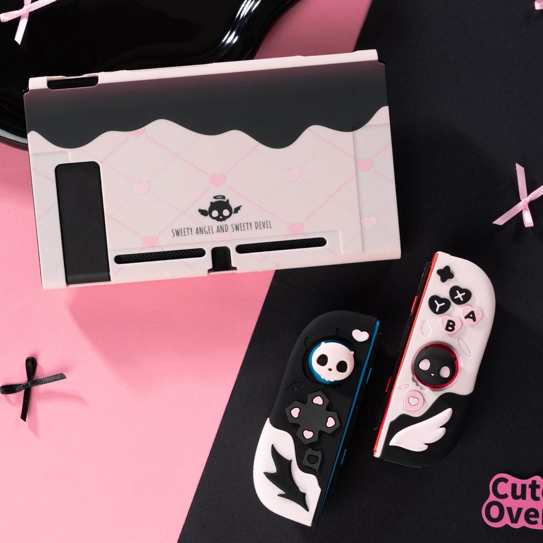 GeekShare Pink Skull Silicone Protective Case - Regular Switch Set