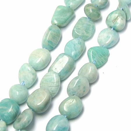 원석 못난이 조약돌 | 약 6~7mm (소) | 아마조나이트 무늬얼룩 불규칙 (1줄-39cm)