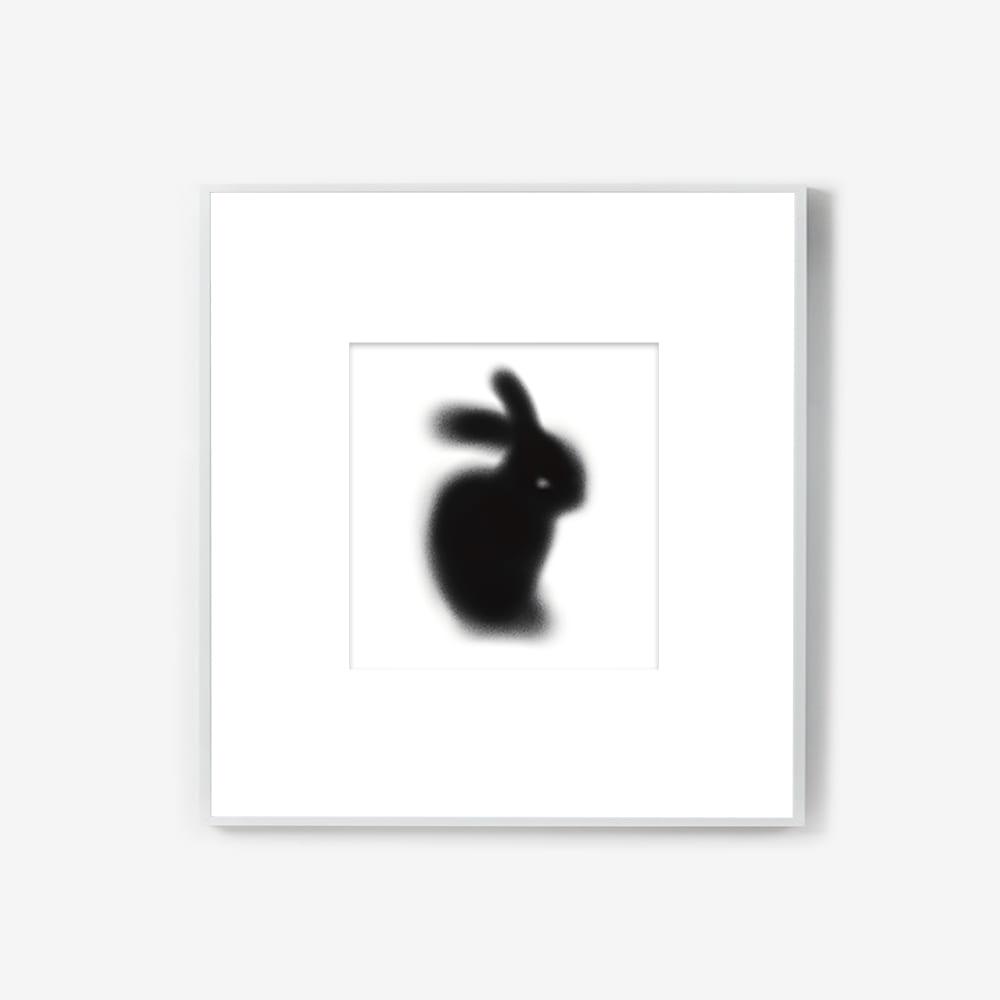 [프레임 포함] Black bunny