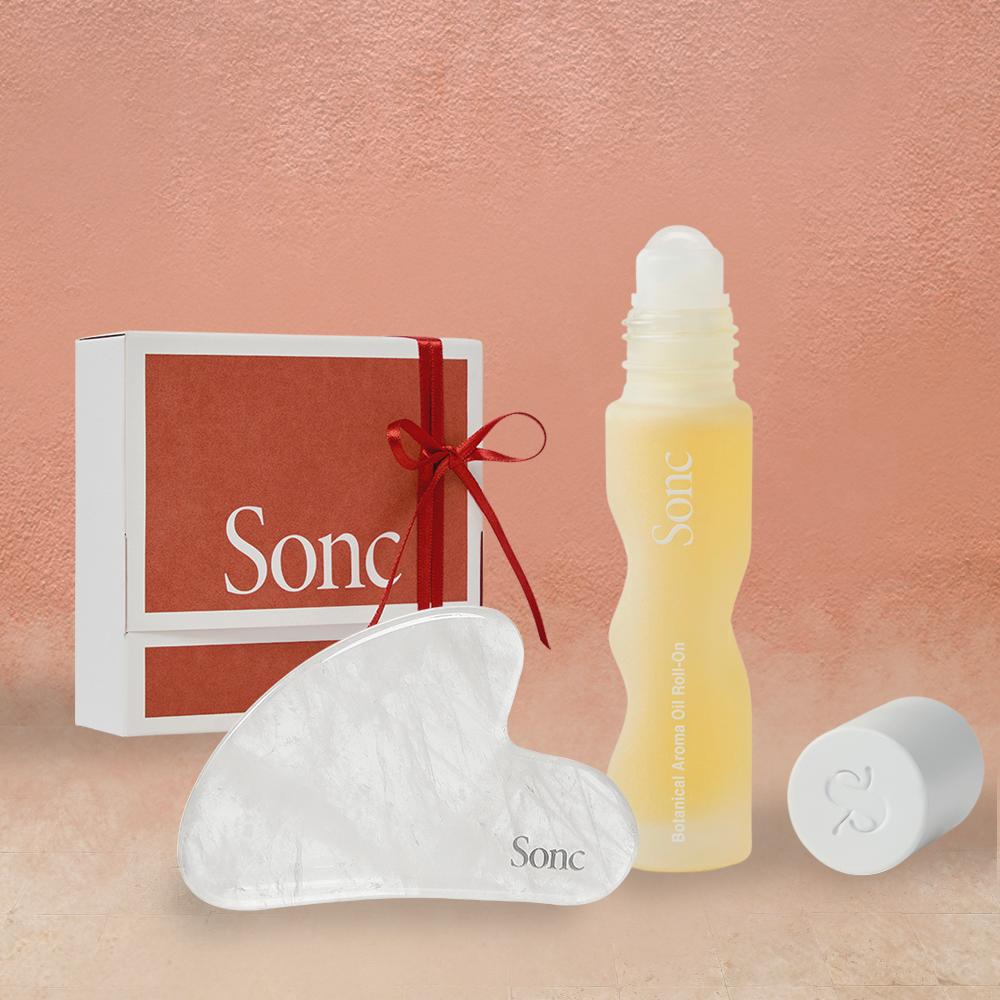 [선물포장/엽서증정] 쏭크 보태니컬 아로마 오일 롤온 002 아웃오브오피스 + 괄사 증정