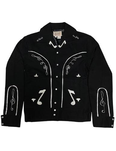 WESTERN BOLERO JACKET WITH MUSICAL NOTES