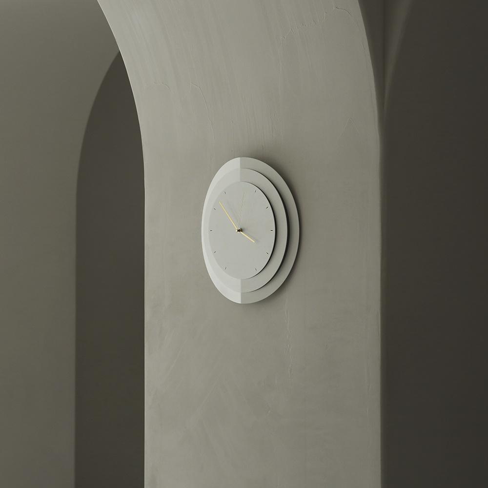 슬릿 벽시계_ 리치 화이트