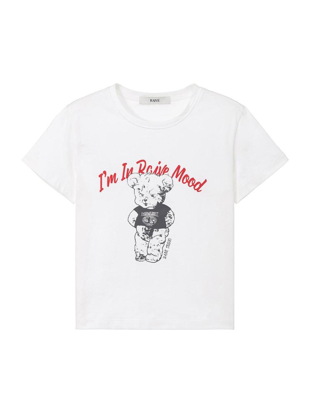 RAIVE Bear Graphic T-shirt VW5ME628_2color