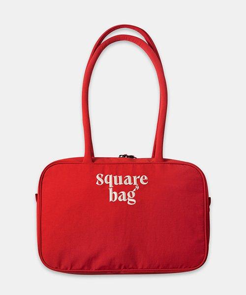 카테고리9(CATEGORY9)  SQUARE SHOULDER BAG_RED - 사이즈 & 후기 | 무신사