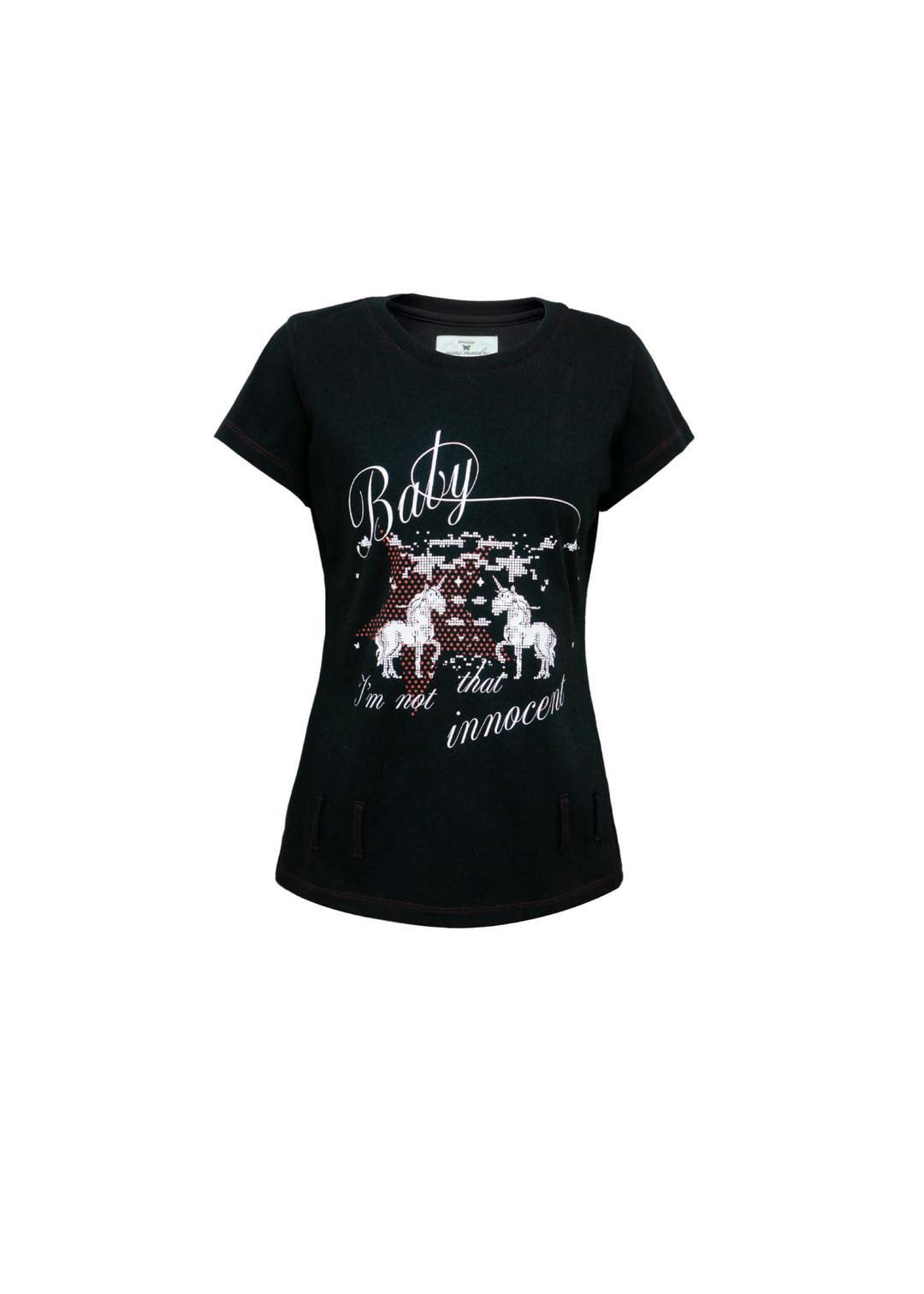 Innocent pony belt t-shirt (black)