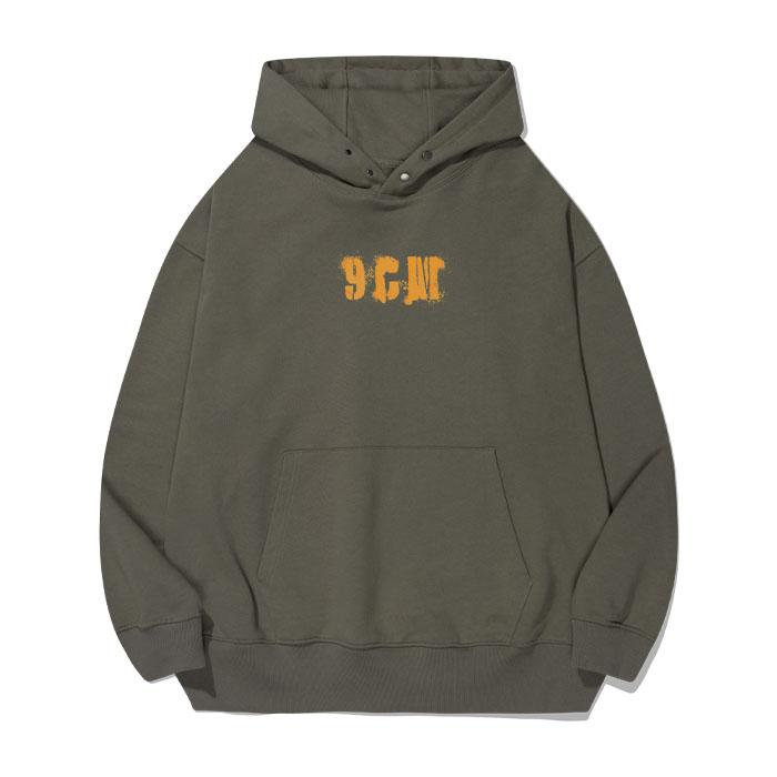 9센치 그래피티 후드 티셔츠 그레이