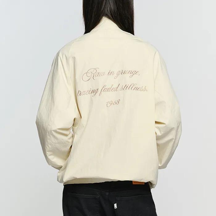 HIGH NECK OVER FIT WIND JUMPER, IVORY