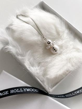 Snowman Pearl Necklace_VH2279NE106M