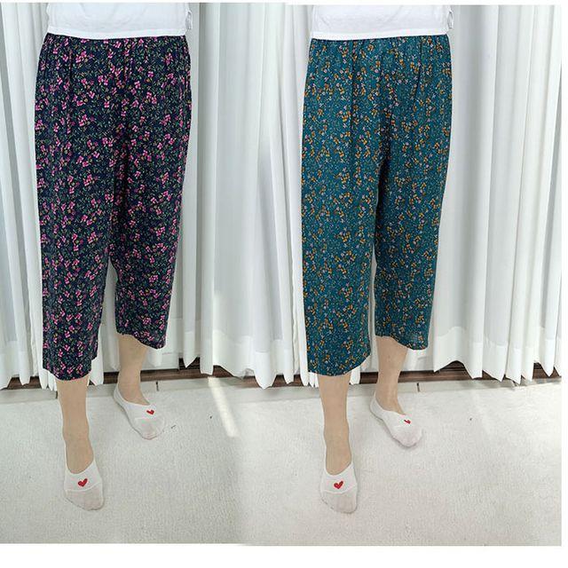 800640 잠옷반바지 여성 8부 레이온 파자마 홈웨어 여름 쿨 냉감