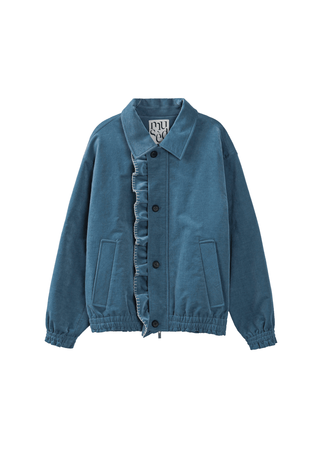 [뮤제드x영서] Mused Lucky Frill Blouson - Blue