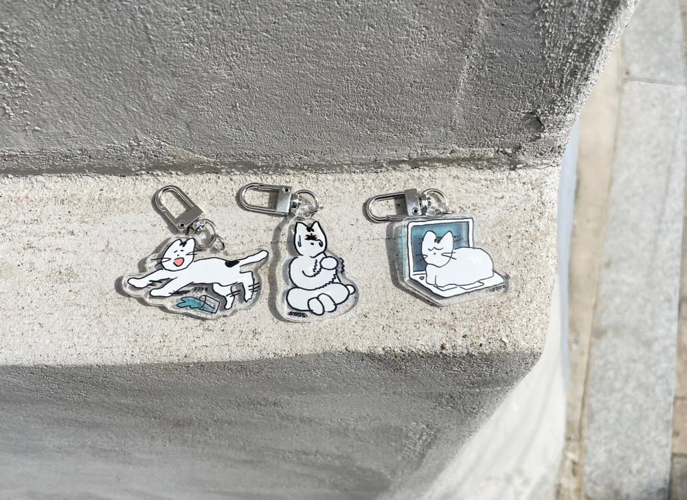 [키링] 얌전한 고양이, 오대오