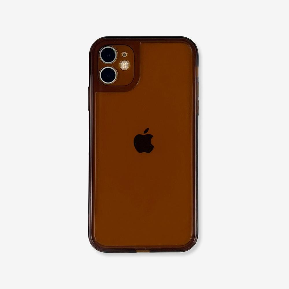 iPhone Jelly case (Brown)