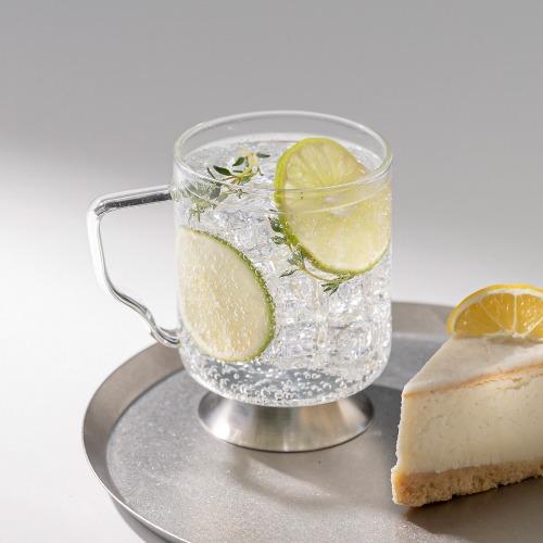 실버 핸들 내열글라스 360ml