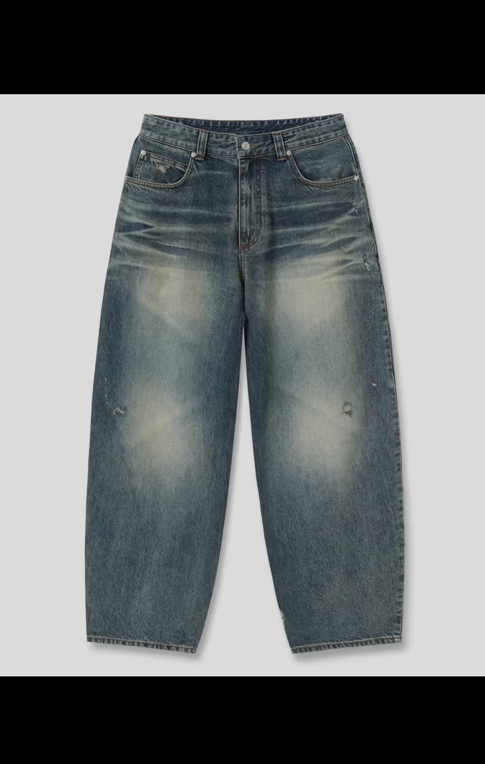노운 bias tapered denim pants(blue) 1 데님팬츠 | 후루츠패밀리