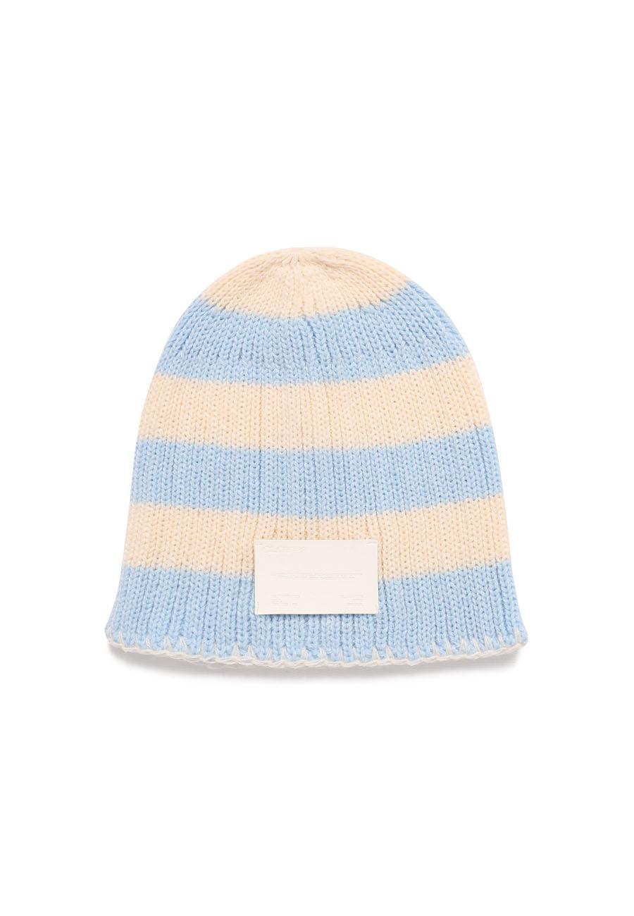 [9월 15일 예약배송] STRIPE INTERLOCK BEANIE[BLUE]