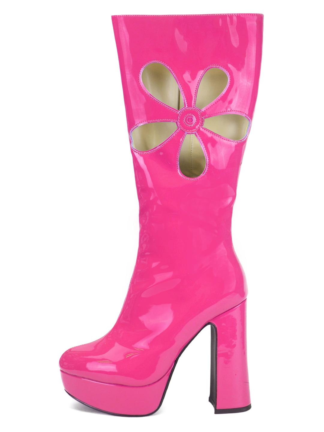 [OK×ESPERANZA] Enamel Flower Boots (PEACH) - S(22.0-22.5cm)