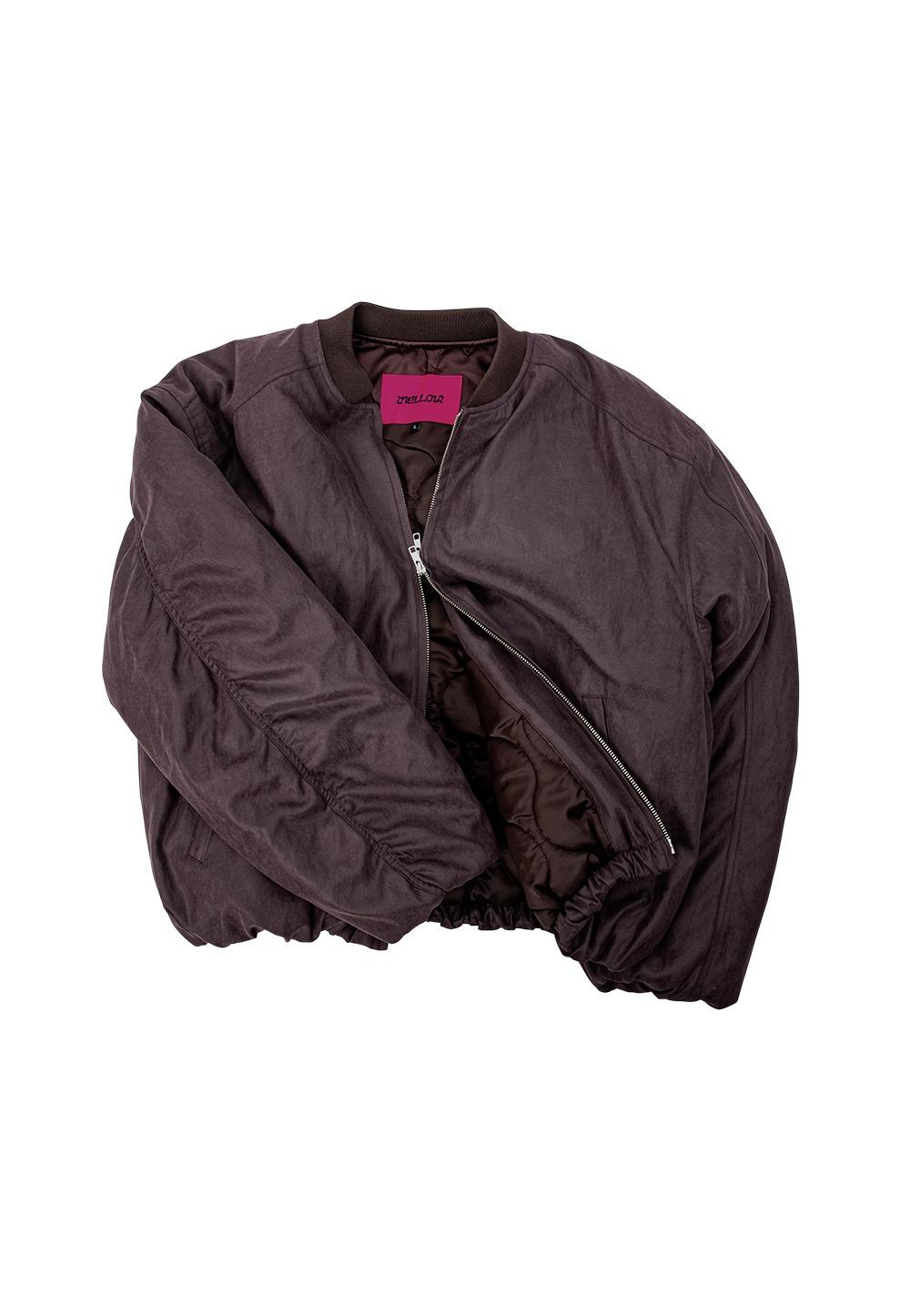 Back slit washed MA-1 - BROWN