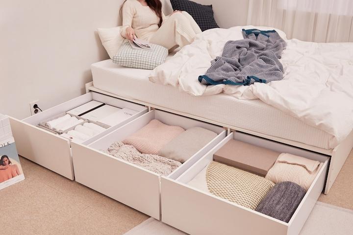 쿠폰가 99,000원 노아 06 빅수납 서랍침대프레임 매트선택 SS/Q