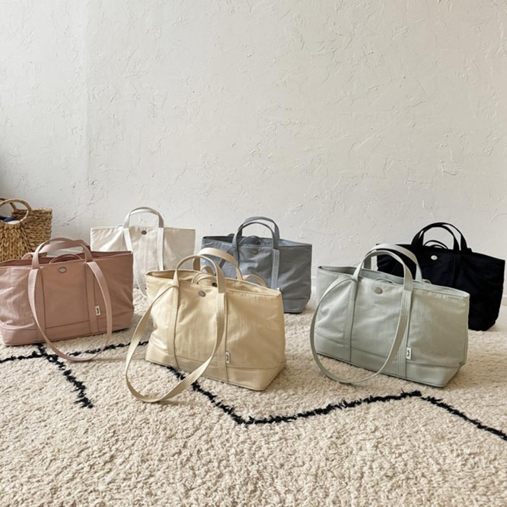 가벼운 보부상가방 나일론 쇼퍼백 수납가방 기저귀 운동 가방