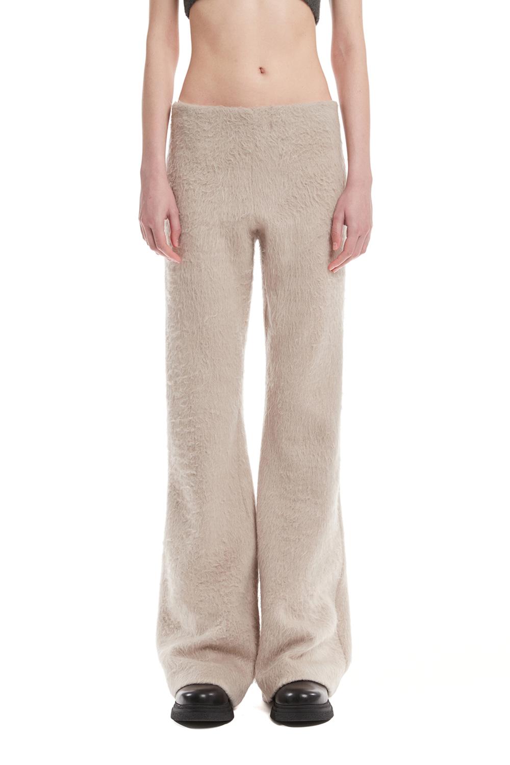 Beige Brushed Pants