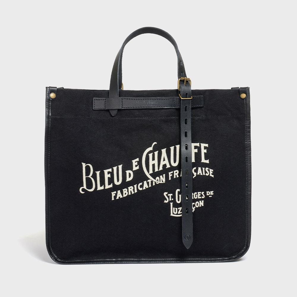 블루드쇼프 바자 토트백 왁스캔버스- 누아르 블랙