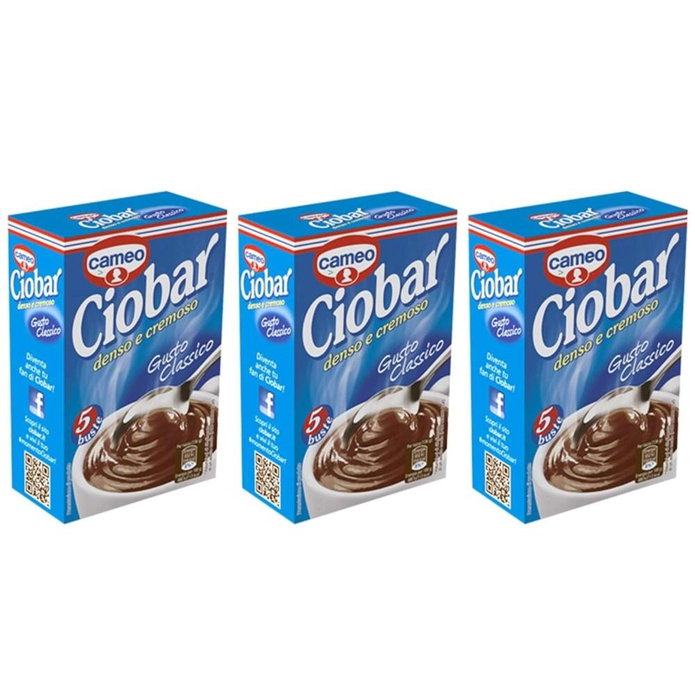 이탈리아 카메오 치오바 Cameo ciobar 핫초콜릿 음료 핫초코 클래식 5개 x 3박스, 3개