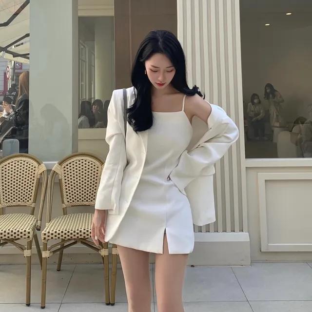 메이 베이직 트임 나시 미니원피스 ops