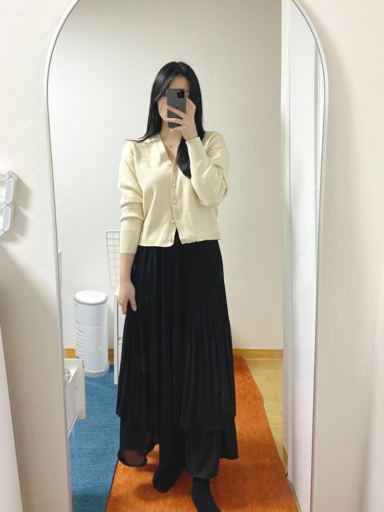 프리미엄 플리츠 스커트 (30-36)