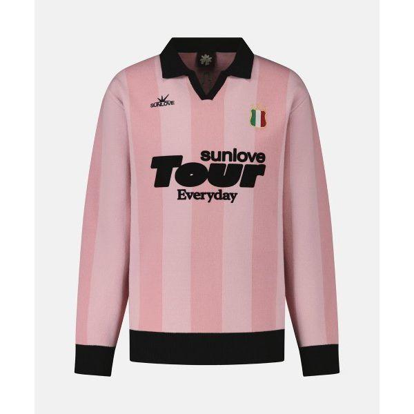 SUNLOVE Club Knit Polo Pink