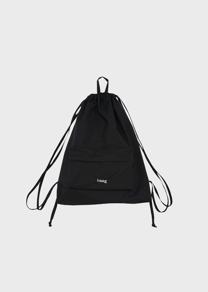 a string backpack (black)