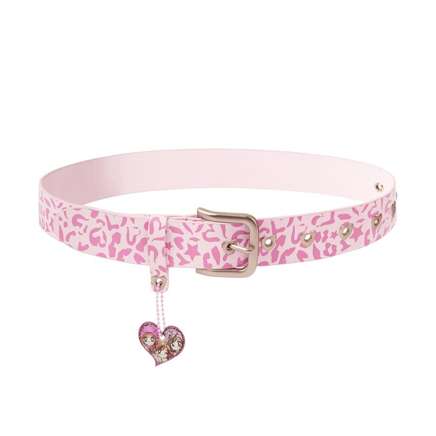 KIRSH X GALS LEOPARD HEART BELT [PINK]