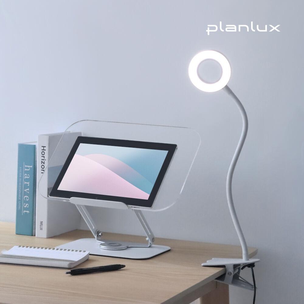 플랜룩스 링코 LED 집게 스탠드 침대 독서등 조명