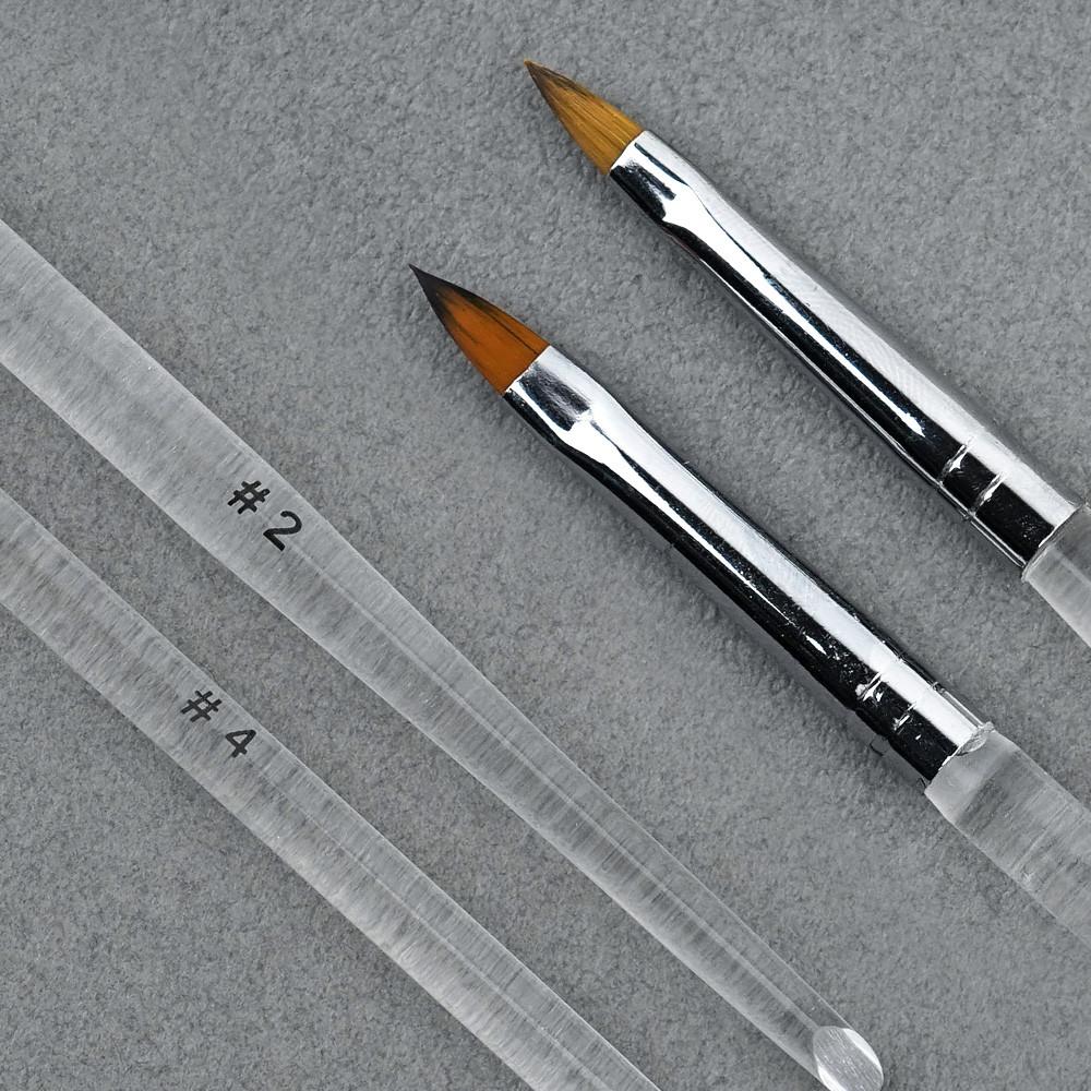 Socheal 네일 젤브러쉬-투명 아크릴 엠보 젤브러쉬