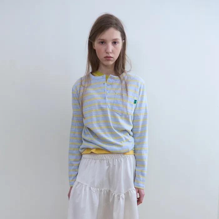 [03월 18일 예약발송] 320. Softy Stripe T _ Sky Blue