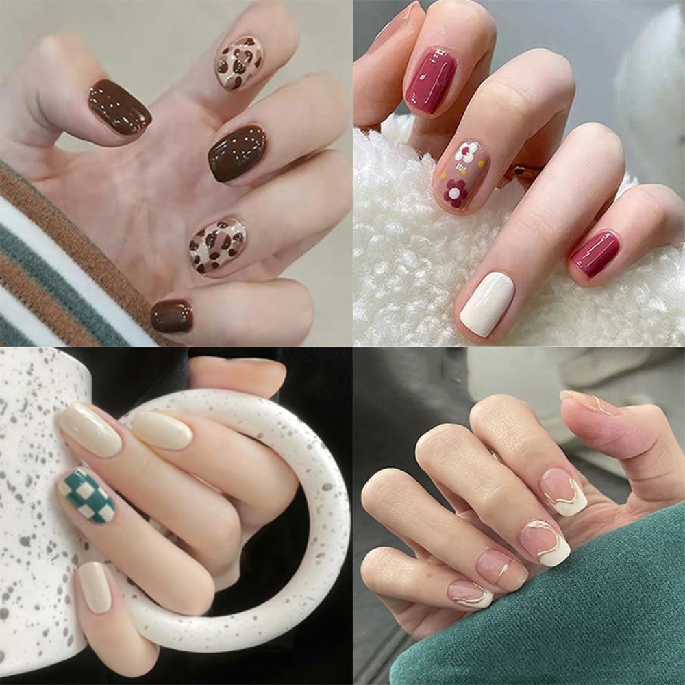 더이쁜 붙이는 네일 15+1 무광 유광 네일팁 인조손톱 네일아트 NT075-085