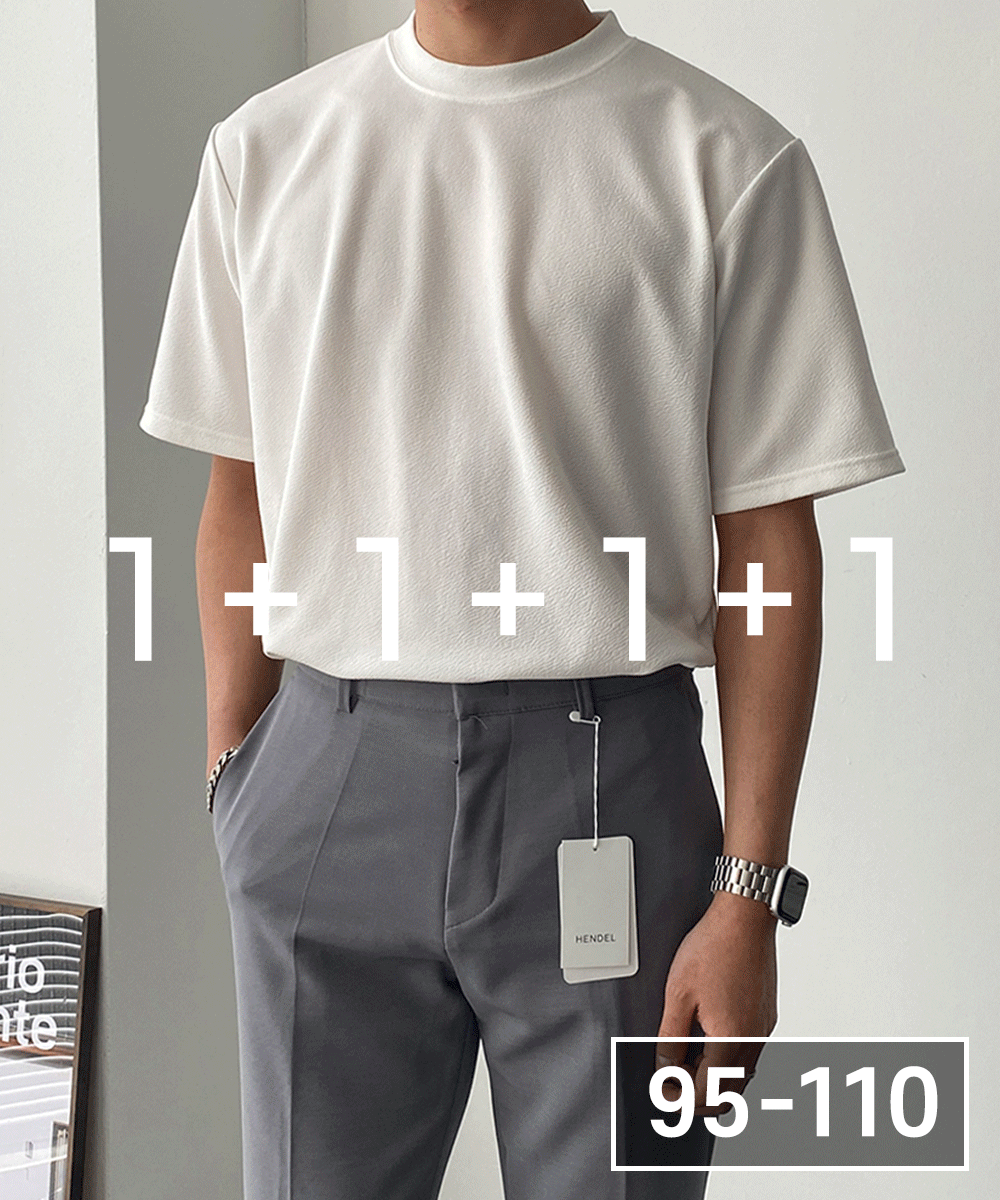 [1+1+1+1] 피버 링클프리 반팔 티셔츠 9color.