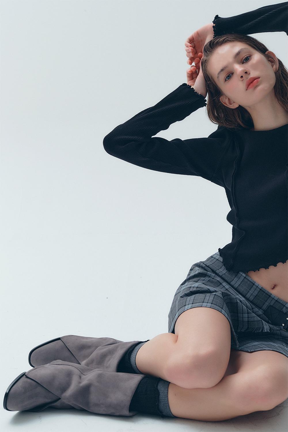 ALICE SUEDE BOOTS [GREY]