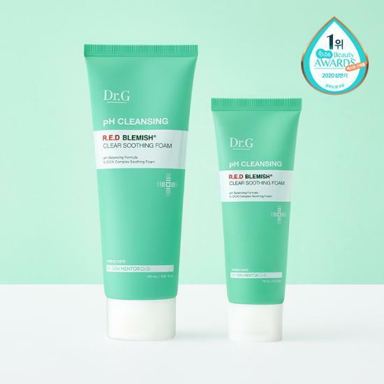 [증량]닥터지 약산성 레드 블레미쉬 클리어 수딩 폼 기획 (본품150ml+75ml 추가 증정)