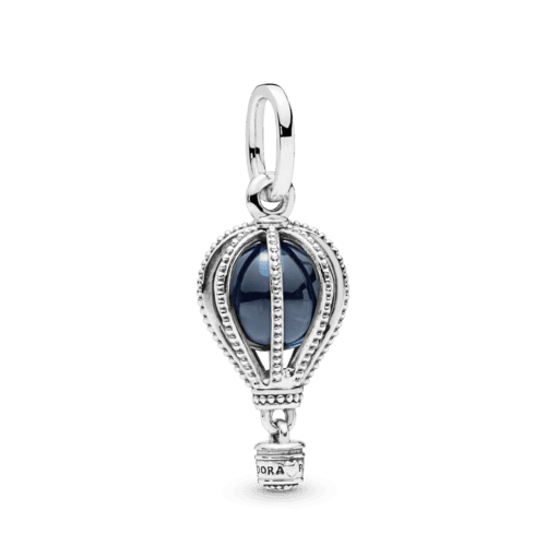 블루 핫 에어 벌룬 댕글 참